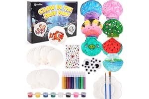 Ruication Sea Shell Painting Kit for Kids, Arts & Crafts Painting Gifts for Boys Girls, DIY Creative Craft Activities, Holidays Gifts for Boys Girls Age 3-12 Year Old