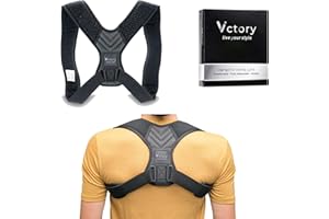 Victory® - Correttore Posturale Spalle Uomo Donna | Busto Correttore Schiena Dritta | Supporto Postura, Tutore Fascia Regolabile | Correggi Cifosi