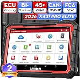 Launch X431 Pro Elite OBD2 Diagnosis Car Multi-brand, 45+ Resets | Bi-Directional, ECU Coding, V.A.G Guided Functions, CAN FD