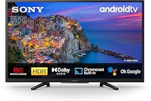 Sony BRAVIA KD32W804 - Smart TV 32 Pulgadas HD Ready (Alto Rango Dinámico HDR, Android TV) Negro, Modelo 2022
