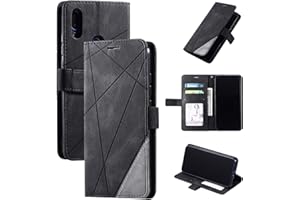 QIONGNIAN Funda para Honor 10 Lite Funda de cuero ,Funda para Huawei P Smart 2019 POT-LX1/LX3 POT-L21/L23 POT-LX1AF POT-LX1RUA / Honor 10 Lite HRY-AL00 HRY-TL00 HRY-LX1/LX2 HRY-L21/L22 Funda Carcasa Case Black