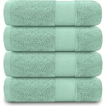 Set Di 2 Asciugamani Grigi In Cotone Egiziano 700 G/m², 50x85 Cm, Morbidi E Super Assorbenti, Qualità Alberghiera