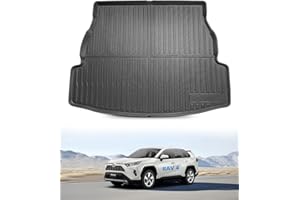 LANGBEAN Alfombrillas Maletero para Toyota RAV4 XA50 2025 2024 2023 2022 2021 2020 2019, TPE Alfombras Maletero RAV4 Hybrid Original con Borde Elevado, Antideslizante e Impermeable Accesorios