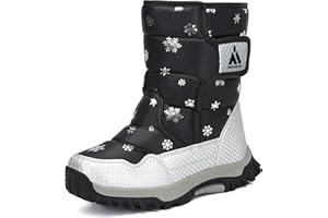 Mishansha Botas de Nieve Niño Niña Botas de Invierno Antideslizante Cálido Forro Niños Al Aire Libre Boots 24-38