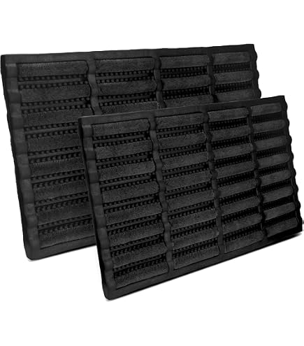 Relaxdays Gummimatte 60x40 Cm – Rutschfeste Schmutzfangmatte Für Tür, Balkon & Terrasse In Schwarz