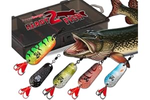 ‎ANGEL-BERGER Wild Devil Baits Blinkersortiment in Box Blinker Kunstköder Set Löffelblinker Spoon