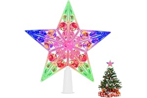 Dereine Estrella del Árbol de Navidad,Topper del Árbol de la Estrella,Estrella de la Navidad,Topper para Arbol de Navidad,Estrella para Decoracion Árbol de Navidad