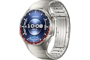 HUAWEI Watch GT 6 Pro GPS 46mm Montres connectées, Écran AMOLED de 1,47 Pouce, Jusqu'à 21 Jours d'autonomie, Cyclisme de Niveau Professionnel, Fonctionne avec iOS et Android, Analyse ECG, Titane