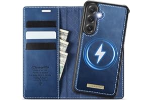 Coverilo Case for Samsung Galaxy S25 5G, Removable 2-in-1 Magnetic Premium PU Leather Mobile Phone Case Wireless Charging Card Slot RFID Protection Stand Function Flip Case for Galaxy S25 - Dark Blue