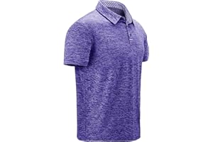 geeksport Polo Homme Shirts Manches Golf Courtes Sport à Séchage T-Shirt d'été Légers Respirant pour Outdoor