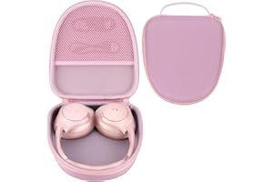 RIYADAone Hartschalen Schutzhülle Tasche Geeignet für Soundcore by Anker Q20i/Q20+/Q30/Q35/Q45/Q20 Over Ear Kopfhörer (Rosa)