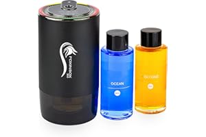 Foxinbox 360 Auto Duft Lufterfrischer/Innenraum Duftspender Automatisch- Auto,Büro,Zuhause,Sport/Autoduft gegen Gerüchte/Diffusor ätherische Ölen - NAPOLEON COLOGNE/CERULEAN OCEAN