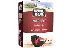 ‎WINE BOX Wine Box Merlot IGP Pays d'Oc trocken Bag-in-Box (1 x 3 l)