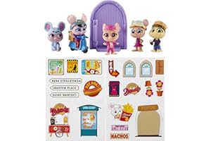 Character Options 07706 Mouse Millie & Friends House - Paquete de 5 Juguetes coleccionables, Figuras, Juego imaginativo, Regalo para niños de 3 a 7 años, Multicolor