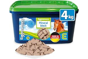Eggersmann min hästfoder mineraltegel 4 kg (1 x 4 kg) | Mineralfoder för hästar – för att stödja ämnesomsättningen och immunsystemet – hästfoder med mineraler och vitaminer