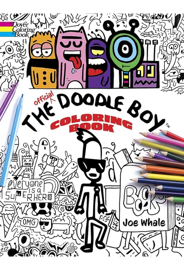 新品 MR DOODLE ミスタードゥードゥル 「COLOURING BOOK」 Mr Doodle | Mr. Doodle Colouring Book Vol. 2 Deluxe Pack