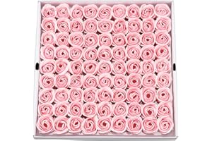 WEIYE 81PCS Soap Rose Flower - Flora Scented Soap Rose Flower - Plant Essential Oil Soap, Gift for Anniversary/Birthday/Wedding/Valentine’s Day/Mother’s Day Gift Box