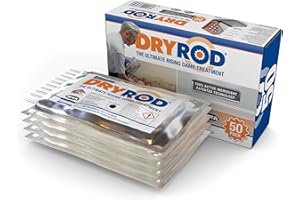 Dryrod Barritas Hidrófugas Antihumedad – Tratamiento Contra la Humedad por Capilaridad en Pared – Caja de 50 – Fácil Aplicación, Rápida Acción