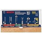 Bosch RBS006 ok ama l freze ucu seti, 1/4 in aft, sert metal donan m, 6 par a