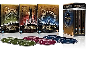 The Lord of the Rings Trilogy: Steelbook Collection [Theatrical and Extended Edition] [4K Ultra HD] [2001] [Blu-ray] [Region Free]