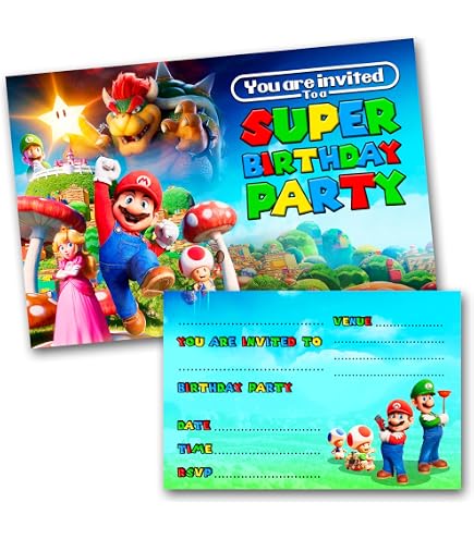 30 Sacchetti Regalo Super Mario: Bustine Per Festa Di Compleanno Con Manici, Per Caramelle E Bomboniere
