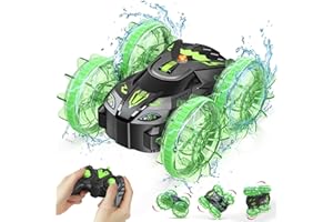 Nawerhfe Amphibienfahrzeug Ferngesteuertes Auto 3 4 5 6 7 8 Jahre, RC Auto Car Spielzeug ab 3-12 Jungen Geburtstags Geschenke Junge Indoor & Outdoor Spielzeug für Kinder 2.4Ghz