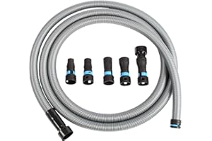 Cen-Tec Systems 94720 Quick Click 6m Hose for Home and Shop Vacuums with Five Piece Power Tool Adaptor Set for Dust Collection