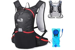 NEWIROVE 12L Mochila Hidratacion Trail Running con 2L Bolsa Hidratacion Chaleco Trail Running Ultraligero Mochila Trail Impermeable Mochila Running Mujer Hombre para Maratón Ciclismo