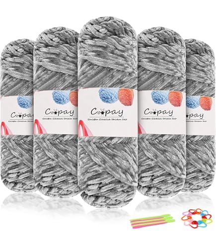 Kit Lana Ciniglia Per Uncinetto - 3 Gomitoli 450m + 14 Occhi Sicurezza - Filato Morbidissimo Per Amigurumi E Maglioni (Giallo Zenzero)