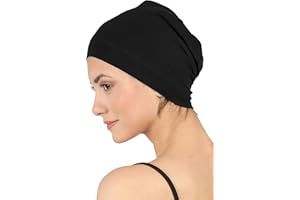 DERESINA HEADWEAR Gorro Oncológicos de Bambú para Dormir Hombre y Mujer, Suave y Transpirable, Gorros para Quimioterapia Pérdida de Cabello, Turbantes Quimio, Antideslizante, Cómodo, Uso Interior y Exterior - Deresina