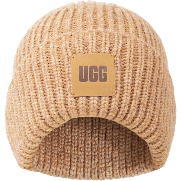 UGG Mens High Crown Beanie, Black II, One size : Buy Online at