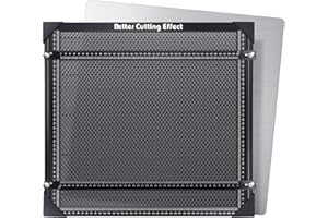 Ortur Table en nid d'abeille, table de travail pour machine à graver laser, 440 x 470 x 22 mm, plaque en nid d'abeille avec plaque en aluminium