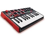 AKAI Professional MPK Mini MKII - 25 Key USB MIDI Keyboard Controller with 8 Drum Pads, 8 Assignable Q-Link Knobs and Pro Sof