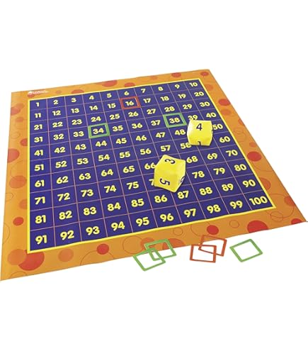 Lot De 10 Tableaux De Centaine Nettoyables Learning Resources - Outil Mathématiques Effaçable 1-100