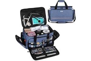CURMIO Botiquín de Primeros Auxilios, Maleta de Primeros Auxilios, Bolsa para Emergencias, Multiusos, Ligero, Sola Bolsa, Azul