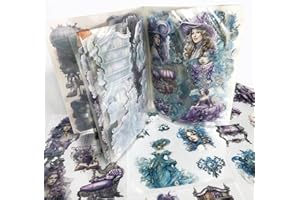 ARPAPER 120Pz/20 Fogli Adesivi Scrapbooking Stickers Kit ，Aesthetic Adesivi Vintage Scrapbooking Accessori Decorativi per Junk Journal Adesivi,Notebook,Diario, Laptop,Bullet Journal Fai da Te