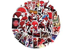 PIKAPIKA 100Stück spiderman sticker marvel sticker marvel aufkleber Graffiti Decals Stickerbomb für Auto, Skateboard, Koffer, Motorräder, Fahrräder, Boote, Laptop, Snowboard Gepäck und Glatte Oberfläche