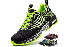 ISOOUS Scarpe Antinfortunistiche Uomo Donna Scarpe da Lavoro Leggere Traspiranti Scarpe da Cantiere con Punta in Acciaio