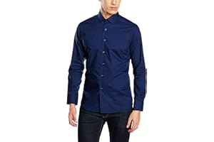 Kayhan Originale Uomo Camicia Slim Fit Facile Stiro Cotone Maniche Lungo S M L XL XXL 2XL - 6XL Modello London