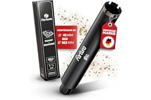 Fortura® Foret à carotter Ø 42-162 mm / longueur 400 mm / 1 ¼" (Ø63 x 400 mm), couronne de forage diamantée, foret diamanté, foret à couronne, couronne de forage diamant, couronne de forage diamant,