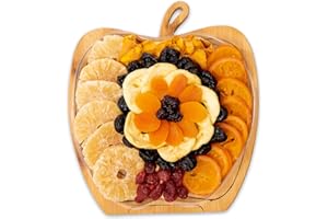 BONNIE AND POP Dried Fruit Gift Hamper Tray Turns into Basket, Healthy Gourmet Snack Box, Ramadan, Easter, Holiday Food Tray - Bonnie & Pop