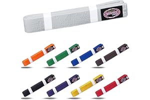 Farabi Sports Karate Belt – Multiple Colors – Premium Martial Arts Belts for Karate and Taekwondo, Training & Competition – Single, Pack of 5, Pack of 10