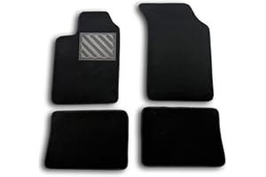 MTC AUTOMOTIVE Tapis de Sol pour Renault Clio II 1998-2005 sur Mesure, antidérapant, Talonnette en Caoutchouc renforcé