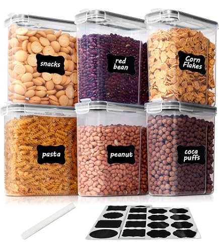 Novaliv Lot De 2 Boîtes De Conservation 1,3L Avec Couvercle - Idéales Pour Céréales, Farine Et Sucre