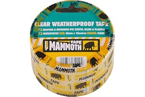 Everbuild Mammoth przezroczysta taśma odporna na warunki atmosferyczne, 50 mm x 10 m