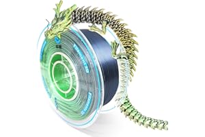 YOUSU Dreifarbiges PLA Filament,3D Drucker Filament 1,75mm(﹢/-0,03mm), Seiden Gold/Grün/Schwarz Dreifarbiges Filament, Passend für die Meisten FDM Drucker, 1 kg/2,2 lbs