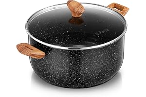 D.Perlla kastrull induktionskruka med lock, 28 cm soppkrukor, 8.5 l