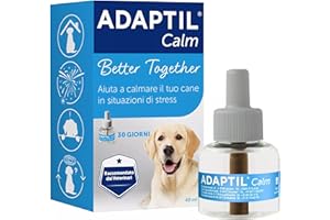 ADAPTIL® Calm – Ricarica 1 x 48 ml - Calmante per Cani, Feromoni Tranquillanti Antistress per Cani Iperattivi, Ansiosi, Rilassamento per Cani Momenti Stressanti