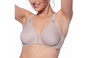 Selene, Sujetador Reductor para Mujer con Tirantes Anchos Comfort y Aro, Sin Relleno, Colección Lorea