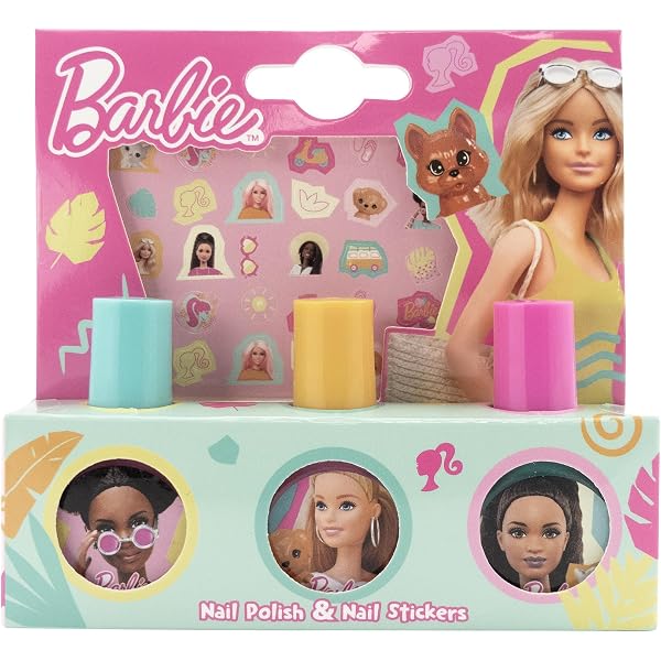 Set Maquillage Barbie + Enceinte Bluetooth - Lunettes Fashion - Fard à Paupières 3 Couleurs - Clean Beauty
